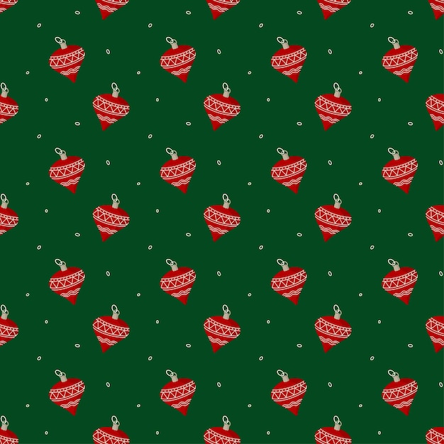 Roter und grüner Weihnachtsnahtloser Musterhintergrund für Geschenkpapier