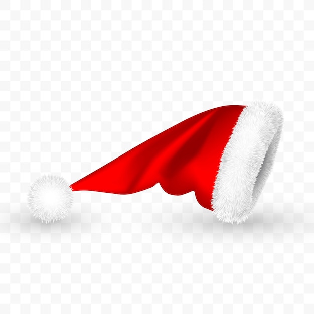 Roter Weihnachtsmannhut isoliert