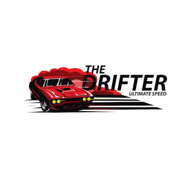 Rotes auto der drifter