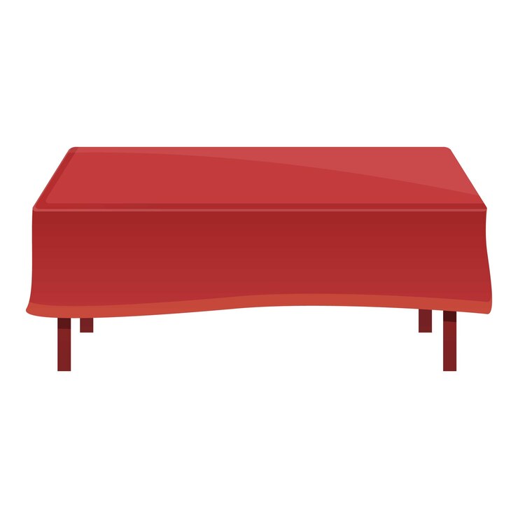 Vektor rotes feiertagstisch-symbol cartoon des roten feiertagstisch-vektorsymbols für webdesign isoliert auf weißem hintergrund