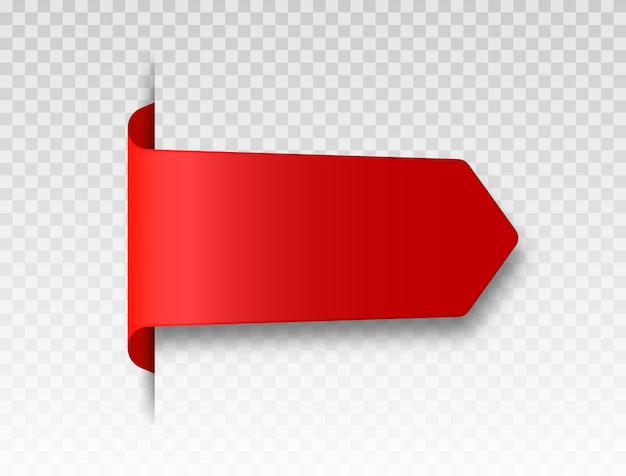 Rotes leeres Preisschild.