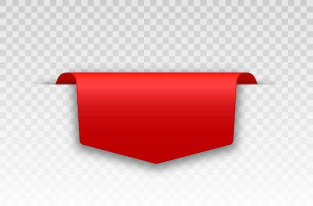 Rotes leeres Preisschild.