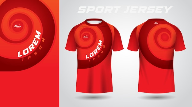 Rotes t-shirt sport-jersey-design