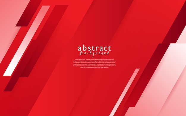 Rotes weißes modernes abstraktes hintergrunddesign