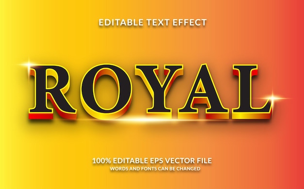 Royal creative zukünftiger texteffekt