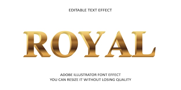 Royal editable text effekt