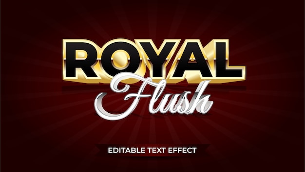 Royal flush-texteffekt