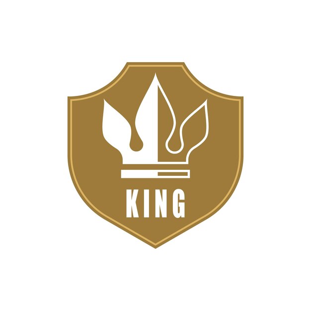 Royal king queen crown elegantes luxus-logo-design