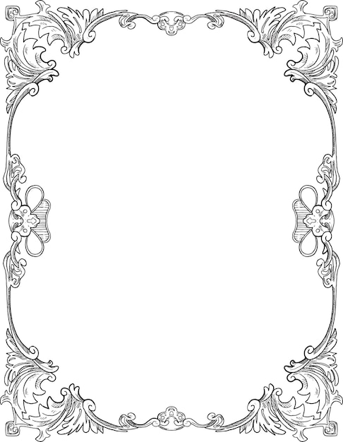 Royal-Muster-Grenze und Rahmen-Illustration
