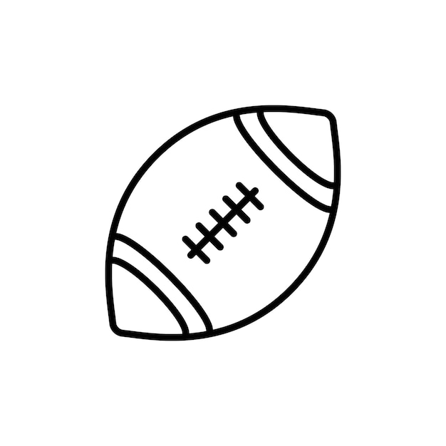 Rugby-Ball-Ikonen für Sportgeräte