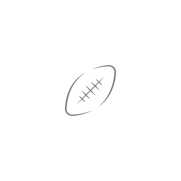 Vektor rugby-ball-symbol-logo-design