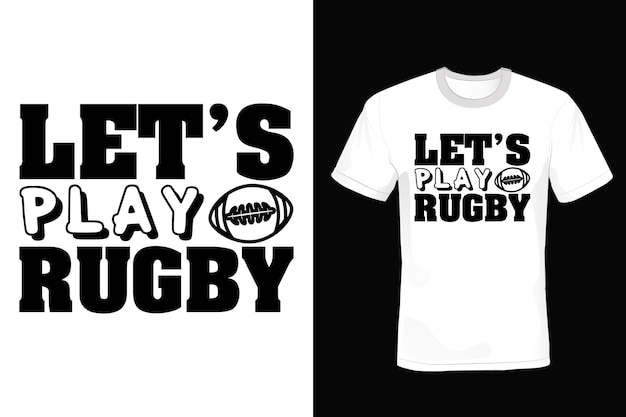 Rugby-T-Shirt-Design-Typografie-Vintage