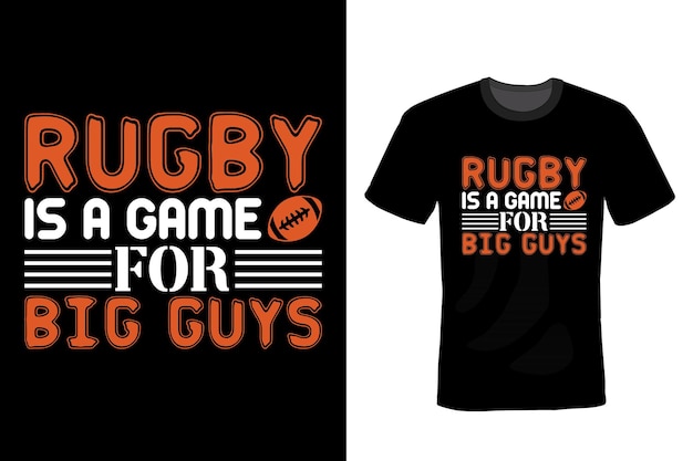 Rugby-T-Shirt-Design-Typografie-Vintage