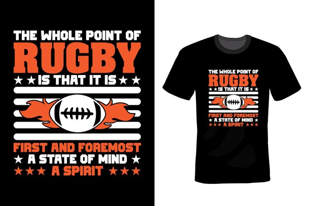 Rugby-T-Shirt-Design-Typografie-Vintage