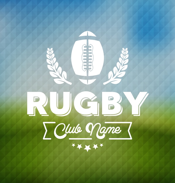 Rugby team club logo sport