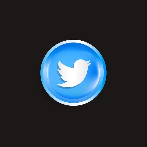Rund mit Twitter-Logo