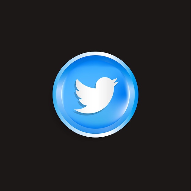 Rund mit twitter-logo