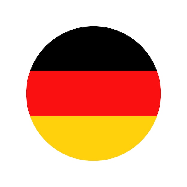 Vektor runde deutsche flagge