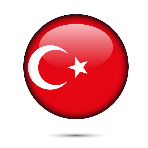 Rundes Etikett „Made in Turkey“ Modernes Logo „Made in Turkey“.