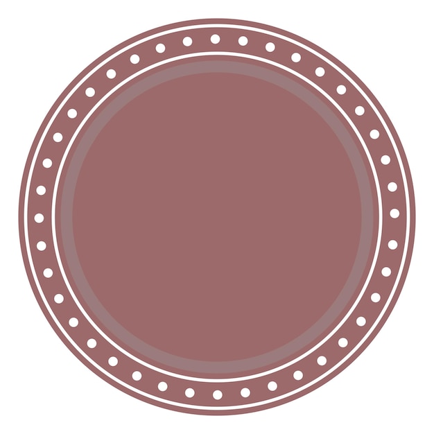 Vektor rundes kreis-logo-grafiksymbol rundes abstraktes minimalistisches formmuster für t-shirt-drucktapeten-dekorationslogo