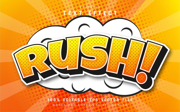 Rush-comic-text-effekt