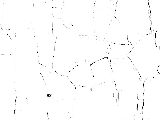 Vektor rustikale gebrochene vektortextur mit vielen rissen und kratzern abstrakter hintergrund gebrochene und beschädigte oberfläche gealterter hintergrund vektorgrafik mit transparentem weiß
