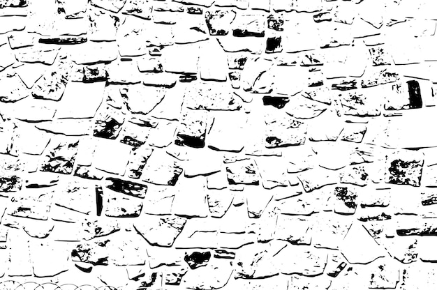 Rustikale rissige Vektortextur mit vielen Rissen und Kratzern Abstrakter Hintergrund Gebrochene und beschädigte Oberfläche