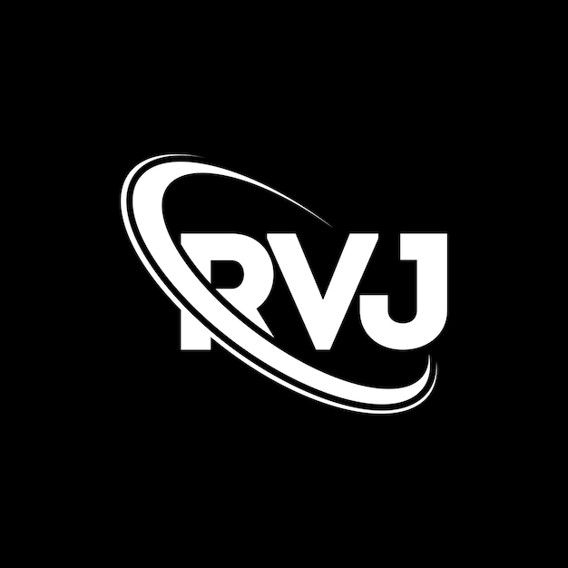 Rvj-logo rvj-buchstaben rvj-brief-logo-design initialen rvj-logo mit kreis und großbuchstaben monogramm logo rvj-typographie für technologieunternehmen und immobilienmarken