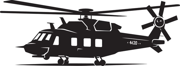 Vektor s commander helo vector schwarz logo pathfinder luftwaffen hubschrauber symbol