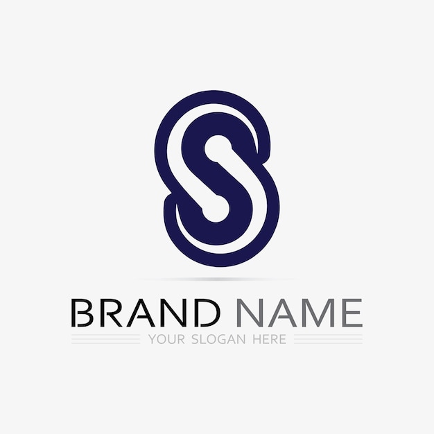 S-Logo-Schriftart und S-Letter-Logo-Design-Vektorgrafik