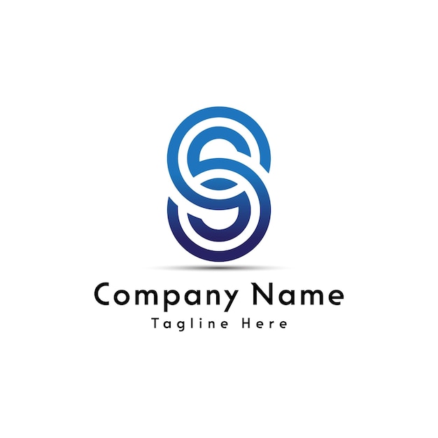S- oder O-Buchstaben-Blockchain-Logo-Design-Symbol