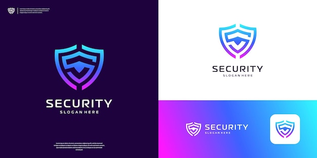 S-Schild-Logo-Design Icon-Sicherheitslogo-Technologie