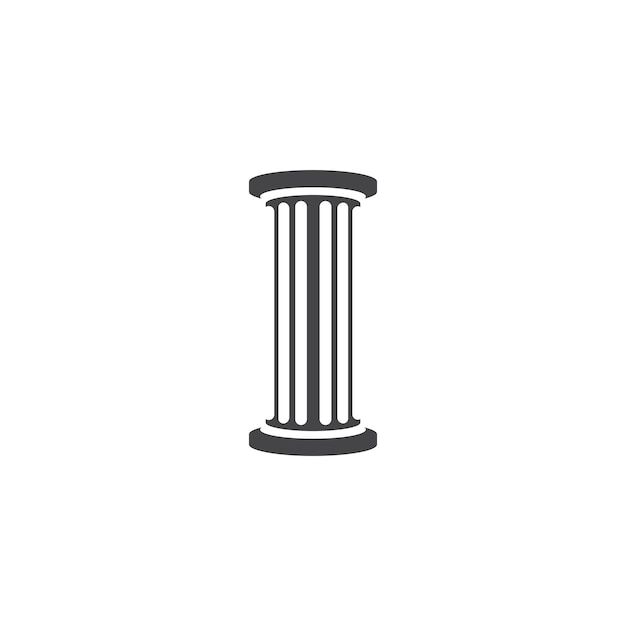 Säulen-Logo-Vorlage Säulen-Vektor-Illustration