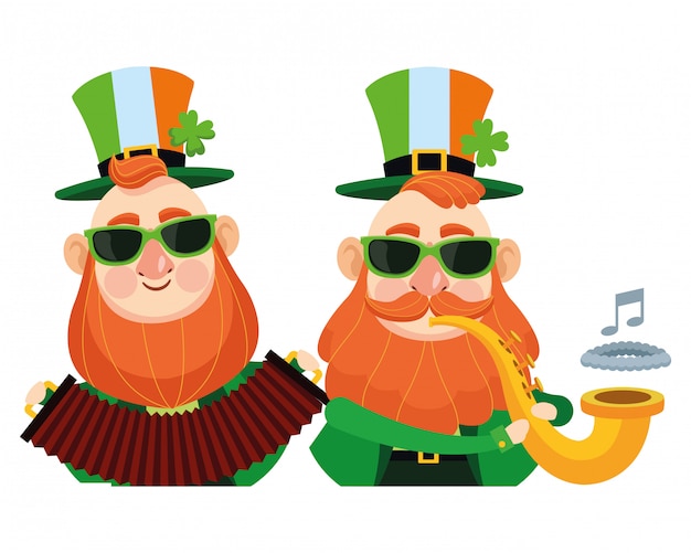 Saint patricks day lustige elfen cartoons