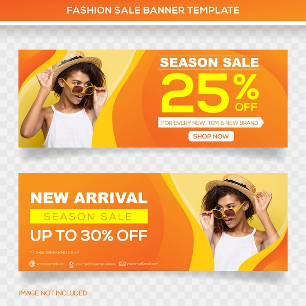 Saisonverkauf banner template design