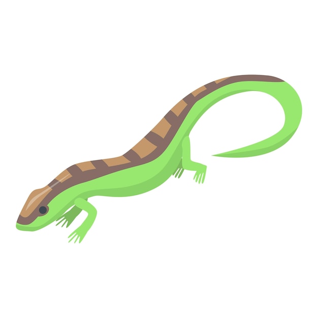 Vektor salamander-symbol isometrisches salamander-vektorsymbol für webdesign isoliert auf weißem hintergrund