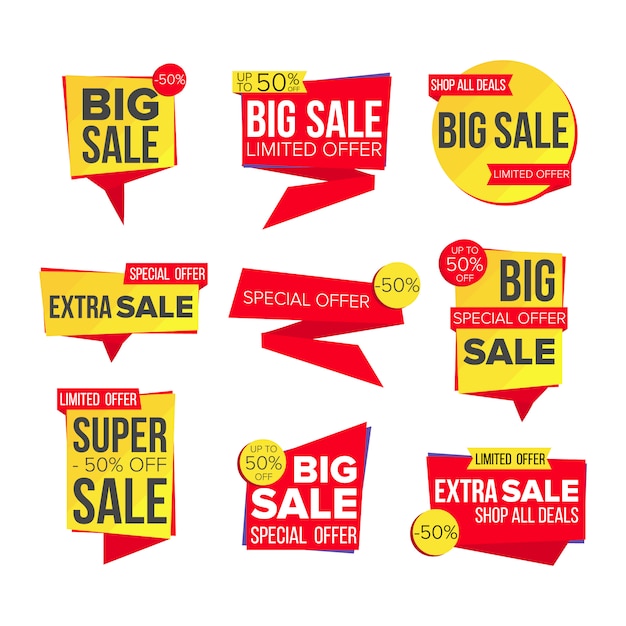 Sale banner set