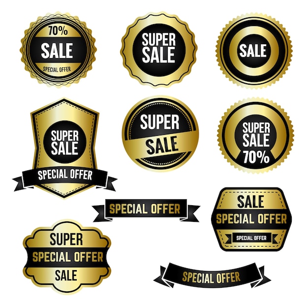 Sale-Tags-Sammlung Super Sale