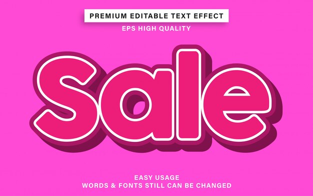 Sale text style effekt