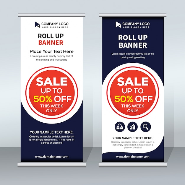 Sales-creative-roll-up-banner-vorlage