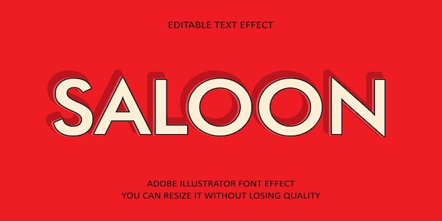 Saloon Editable Text Effect Schrift