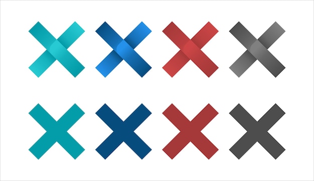 Vektor sammelbuchstabe x logo symbol vektor vorlage