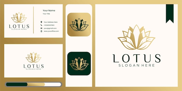 Sammlung abstrakter lotus-logos