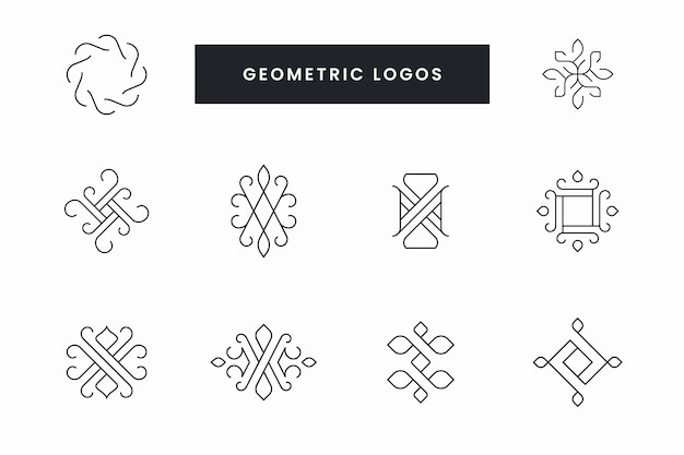 Vektor sammlung des modernen geometrischen logos