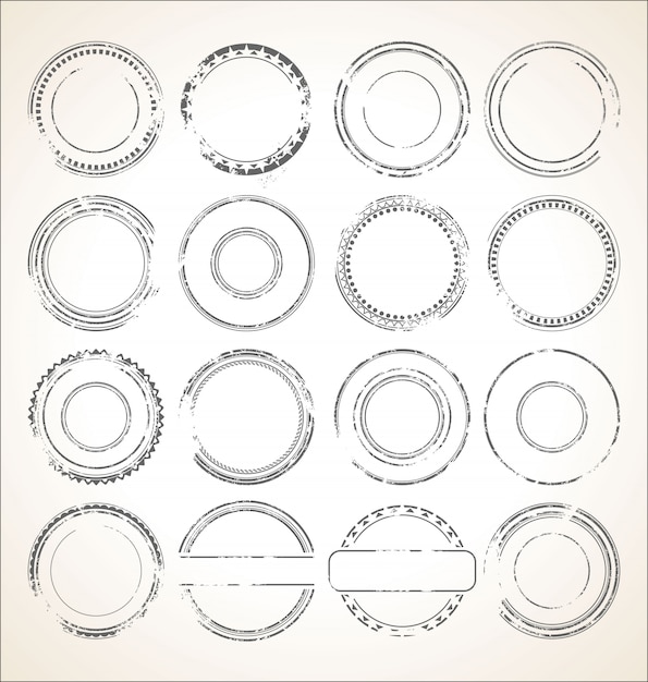 Sammlung grunge-stempel