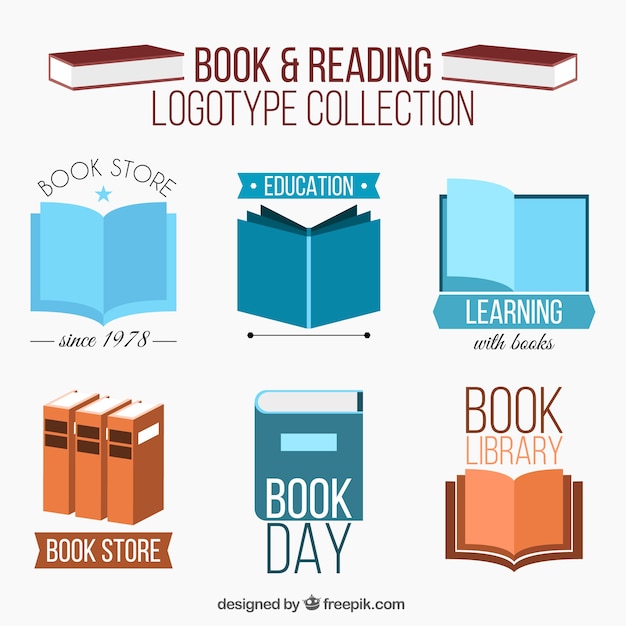 Sammlung von Buch Logos