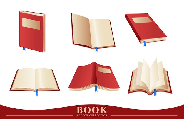 Sammlung von Büchern mit blauem Band