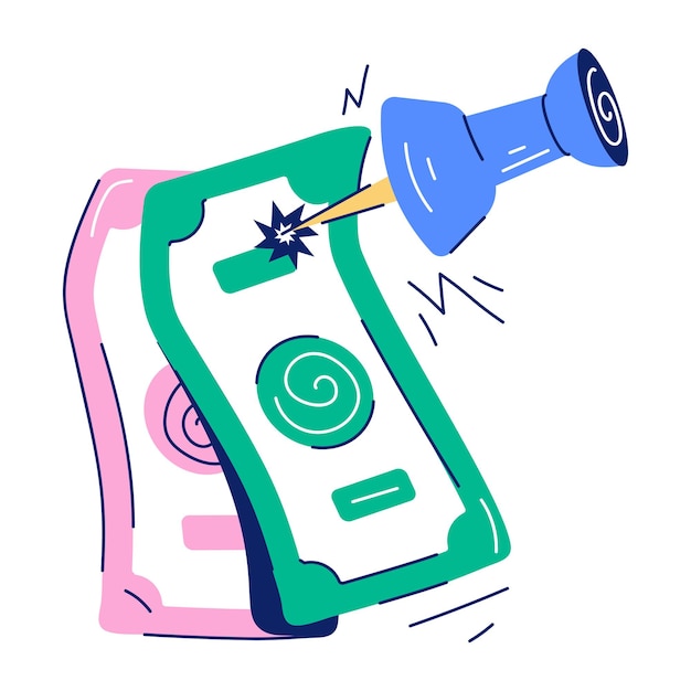Sammlung von Doodle-Iconen für Banken und Finanzen