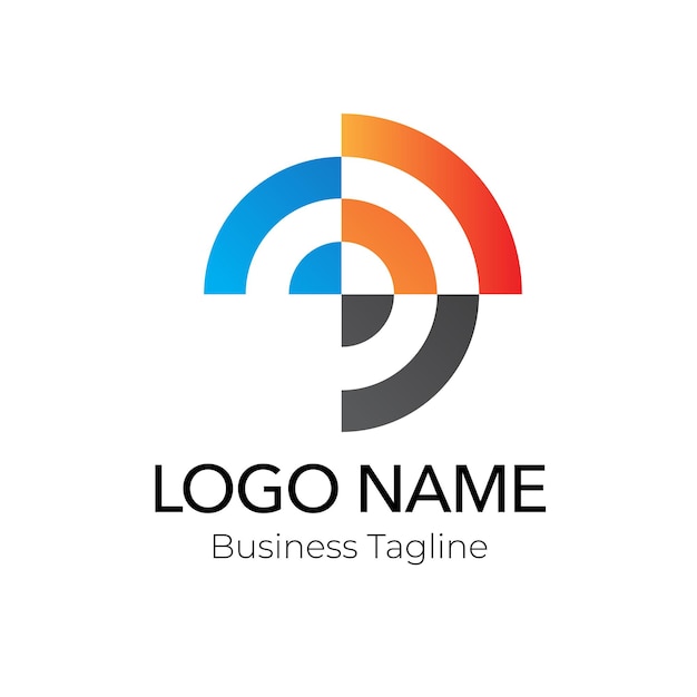 Sammlung von Geschäftsvorlagen für Logo-Design