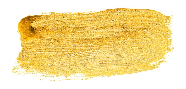 Sammlung von Goldfarbe, Pinselstrichen – Vektor